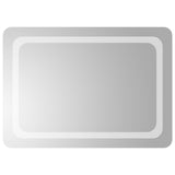 LED Bathroom Mirror Transparent 70 x 50 cm Tempered Glass 42045834