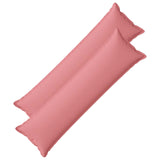 Cushion with Pillow HOUTEN 2 pcs Pink Faux Linen 934288