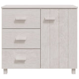 Sideboard HAMAR White 90x40x80 cm Solid Pinewood 340429