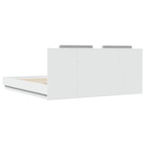 Bed Frame without Mattress White 200x200cm 3209891