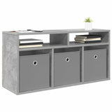Lowboard with Drawer Concrete Grey 87 x 27.5 x 43 cm 8000583