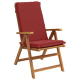 High Back Chair Cushion GEMERT 2 pcs 100% Polyester Wine Red 945945