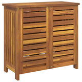 Garden Cabinet Natural 75 x 35 x 70cm Solid Acacia Wood 42001370