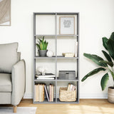 Room Divider Bookcase Grey Sonoma 69.5x29x137.5 cm Engineered Wood 858026