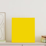 Paper Bags 250 pcs with Handles Yellow 45x17x48 cm 4101793