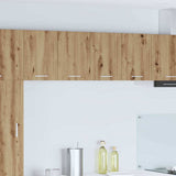 Hanging Cabinet 2 pcs Artisan Oak and White Engineered Wood 884177