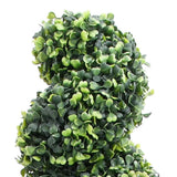 Artificial Boxwood Spiral Plant with Pot Green 117 cm 336504