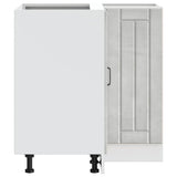 Kitchen Corner Base Cabinet Lucca Concrete Grey Engineered Wood 853751