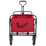 Folding Hand Trolley Manual Red 94 x 53 x 99 cm Oxford Cloth 42020661