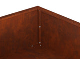Garden Planter Rusty 100 x 100 x 20 cm Weathering Steel 8005034