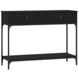 Console Table Black 100x34.5x75 cm Engineered Wood 833393