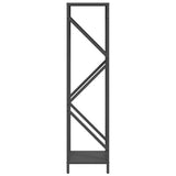 Firewood Rack Black 34x25x100 cm Cold-rolled steel 864323