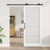 Sliding Door ORKDAL White and Black 93 x 211 cm 3332010