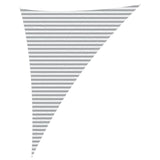Sun Shade Sail Light Grey and White 4 x 5 x 6.4 m 42031212