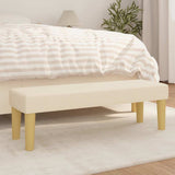 Bench Cream 100 x 30 x 30 cm Fabric 346657