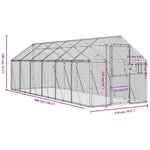Aviary Anthracite 1.79x6x1.85 m Aluminium 3155804