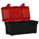 2 Piece Tool Box Set Black and Red Polypropylene 152103