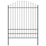 Garden Fence Grey 1360 x 200 cm Powder-Coated Steel 3360135