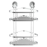 ZNTS EISL Shower Corner Rack Chrome 22x18x35 cm 438828