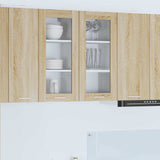 Hanging Cabinet with Storage 2 pcs Sonoma Oak 40 x 31 x 80 cm 884303