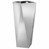 Planter 2 pcs Silver 30 x 30 x 75 cm Galvanised Steel 883777