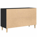 Sideboard Black Oak 100x36x60 cm Engineered Wood 862094