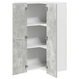 Hanging Cabinet Concrete Grey and White 57 x 57 x 100 cm 884373