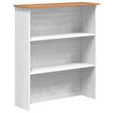 Hutch with Drawer ASKIM White 91 x 40 x 184 cm Solid Pine Wood 3334643