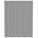 ZNTS Roof Panels 36 pcs Galvanised Steel Grey 60x45 cm 317190