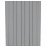 ZNTS Roof Panels 36 pcs Galvanised Steel Grey 60x45 cm 317190