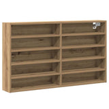 Display Cabinet Artisan Oak 100 x 15 x 58 cm Engineered Wood 873905