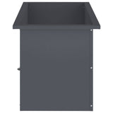 Garden Planter with LED 2 pcs Antracite 40 x 80 x 40 cm Steel 8008159