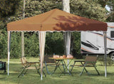 Pop-up Party Tent 195 x 195 x 245 cm Beige Oxford Fabric 42019716