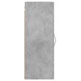 Wall Mounted Cabinet Concrete Grey 34.5x34x90 cm Engineered Wood 834998