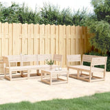 Garden Sofa Set Natural wood Solid Pine Wood 3216995
