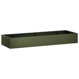 Retaining Wall 8 pcs 300 x 100 x 40 cm Steel Olive Green 3449250