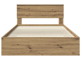 Bed Frame with Drawer Artisan Oak 100 x 200 cm Engineered Wood 3410939