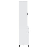 Highboard VIKEN White 80x40x190 cm Solid Wood Pine 3207147