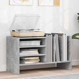 Record Cabinet Concrete Grey 78.5 x 35 x 45 cm Engineered Wood 891075
