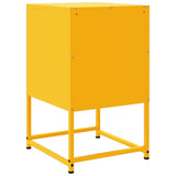 ZNTS Bedside Cabinet Mustard Yellow 36x39x60.5 cm Steel 846452