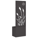 Garden Privacy Screen Black 50 x 150 cm Cold-rolled steel 876427