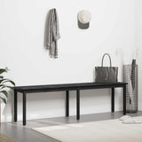 Bench Black Oak 160 x 35 x 45 cm Engineered Wood 892602
