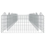 Arched Gabion Raised Bed 600x100x50 cm Galvanised Iron 153552