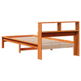 Bookcase Bed without Mattress Wax Brown 90x190 cm Single Solid Wood Pine 855734