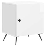 Bedside Cabinet High Gloss White 43 x 34.5 x 50 cm 895493