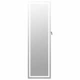 Mirror Jewellery Cabinet with LED Lights Wall Mounted 353255