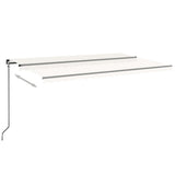 Manual Retractable Awning 500x350 cm Cream 3069217