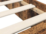Bed Frame with Storage Old Wood 80 x 200 cm Engineered Wood 3429560