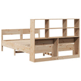 Bookcase Bed without Mattress 140x190cm Solid Wood Pine 3322999