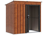 Garden Sheds Brown 137 x 81 x 180 cm Metal 42011292